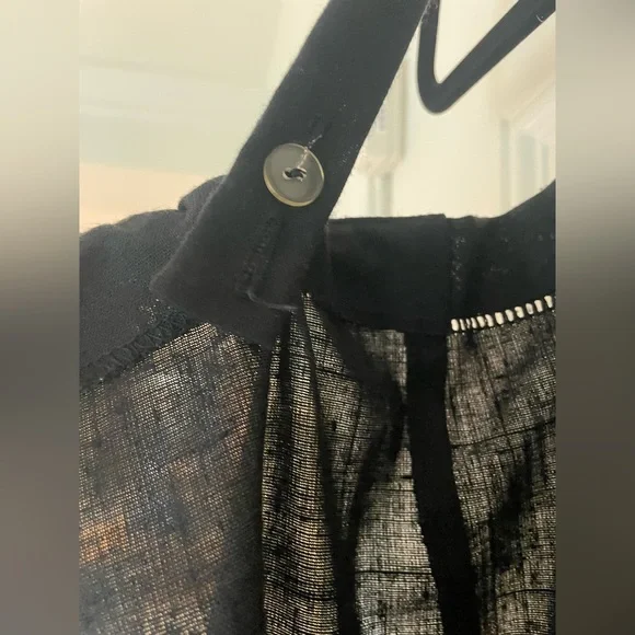 Rare Vintage Linen Square Neck Slip Dress - Picture 7 of 7